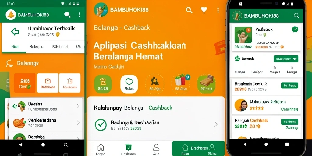Antarmuka aplikasi BAMBUHOKI88 dengan fungsi Cashback yang menarik.