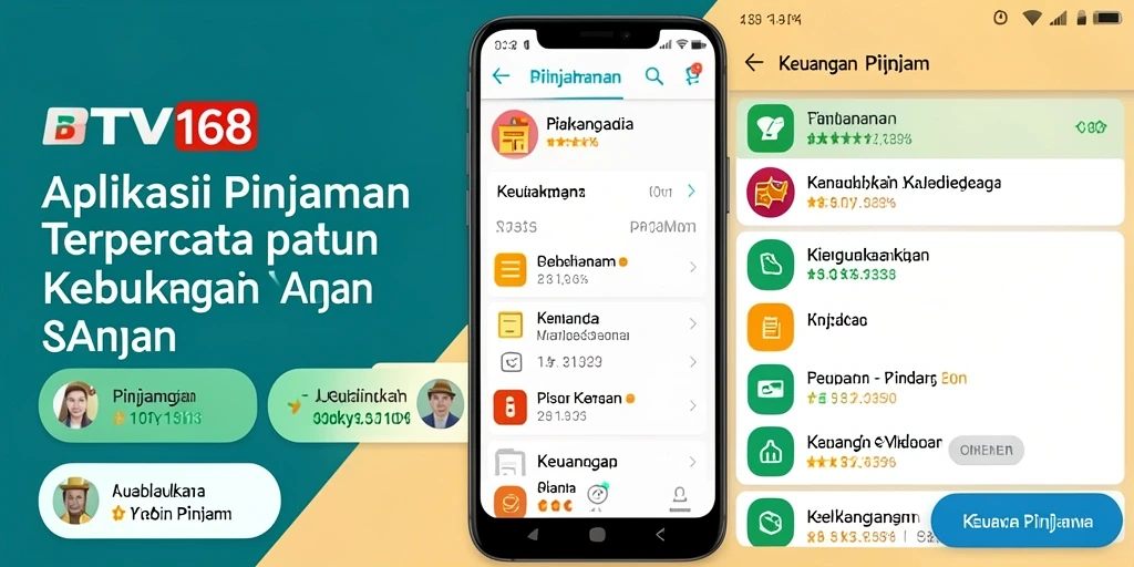 Antarmuka utama BTV168 dengan fitur pinjaman yang intuitif.