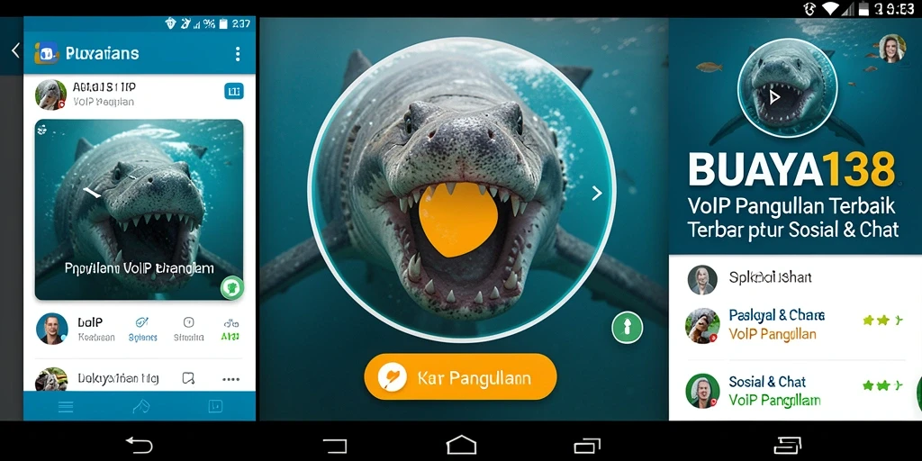 Tampilan antarmuka BUAYA138 dengan fitur VoIP Panggilan yang mudah digunakan.