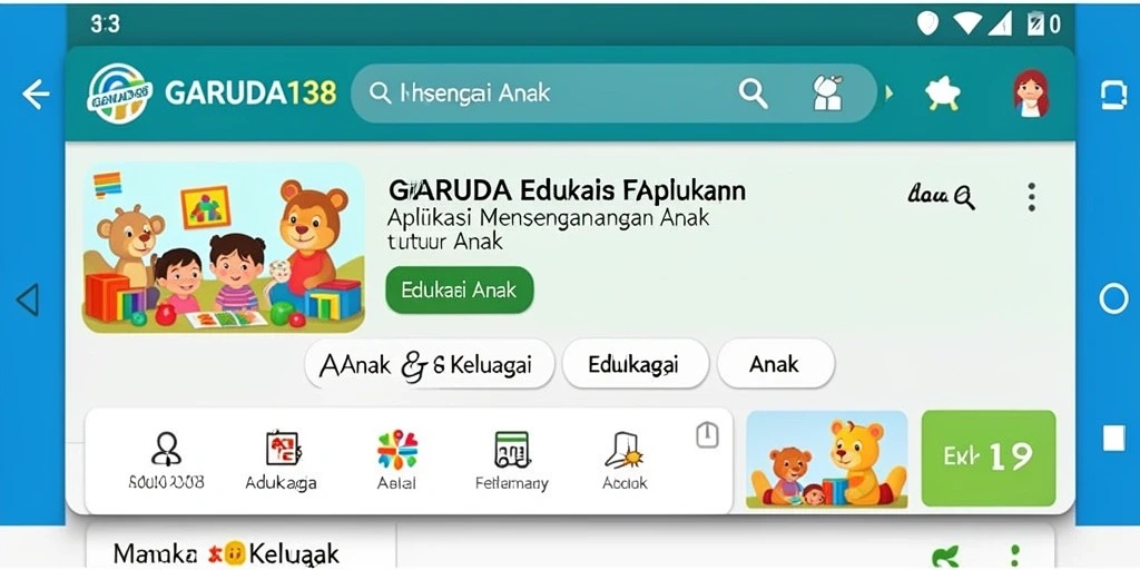 Tampilan antarmuka menarik dan interaktif dari GARUDA138.