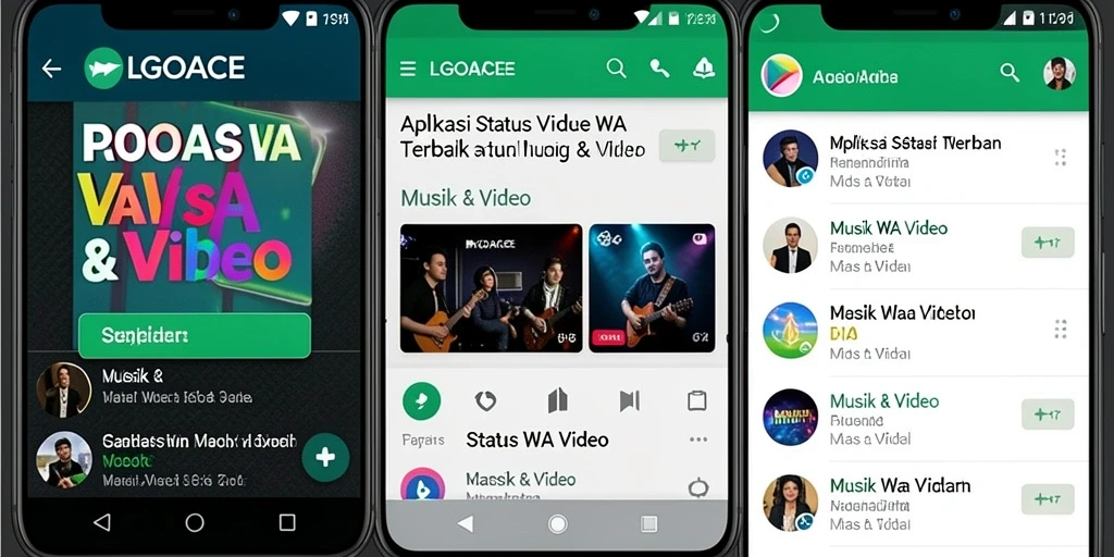 Tampilan antarmuka LGOACE yang user-friendly untuk Status WA Video.