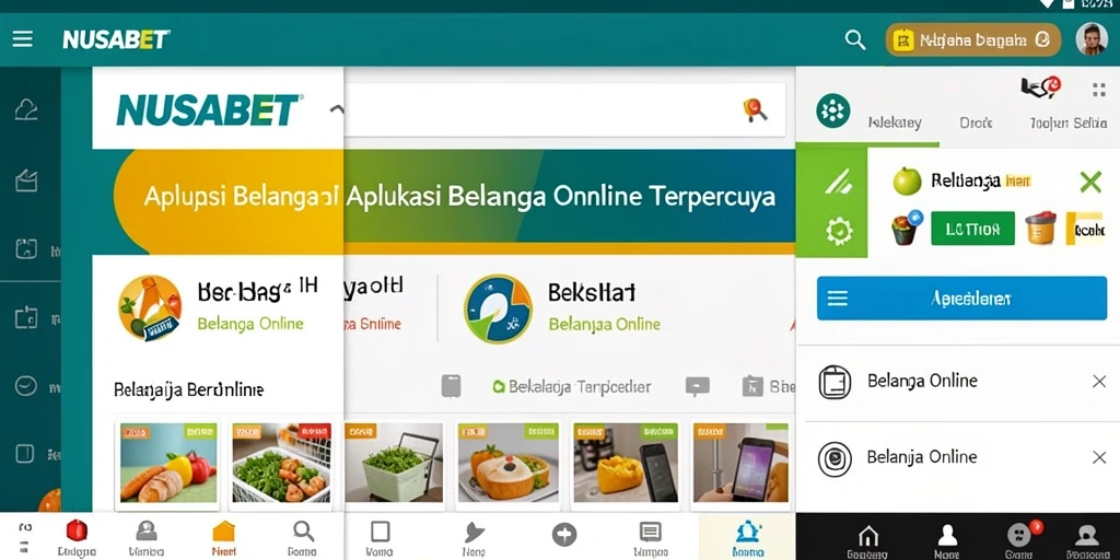 Tampilan antarmuka NUSABET yang menarik dan mudah dinavigasi.