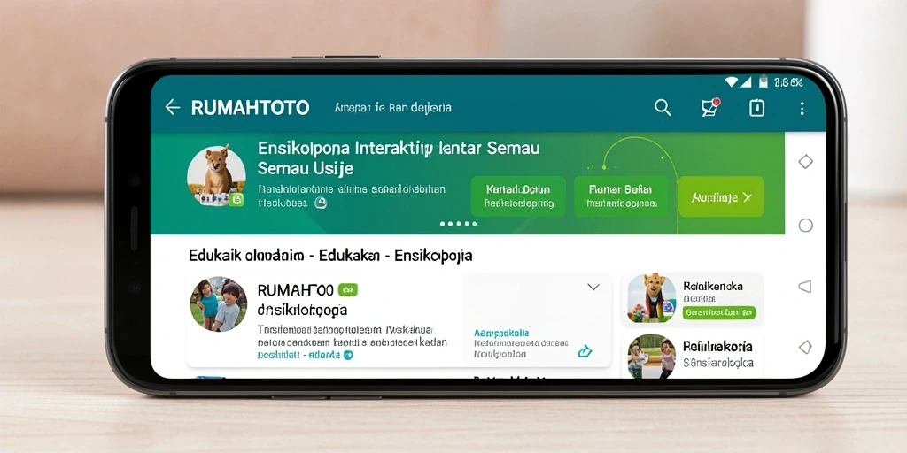 Antarmuka aplikasi RUMAHTOTO yang interaktif dan mudah digunakan.