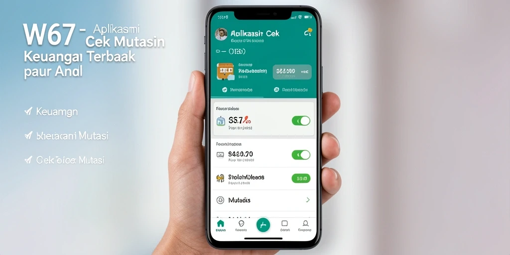 Antarmuka W67 menampilkan fitur Cek Mutasi yang lengkap dan informatif.