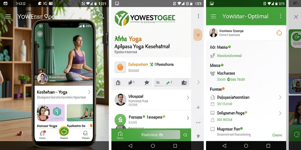 Antarmuka YOWESTOGEL yang intuitif untuk latihan Yoga.